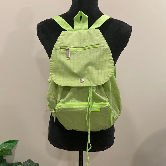 Baggallini Bags Baggallini Lime Green Foldable And Packable Backpack Poshmark